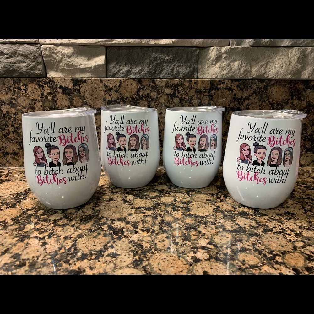 Personalized wine glasses